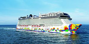 Norwegian Encore at sea